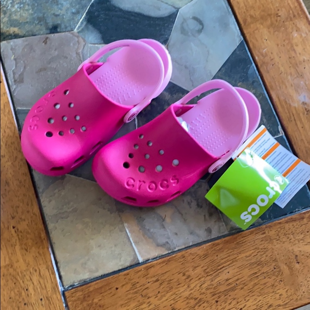 Brand New Girls Pink Crocs